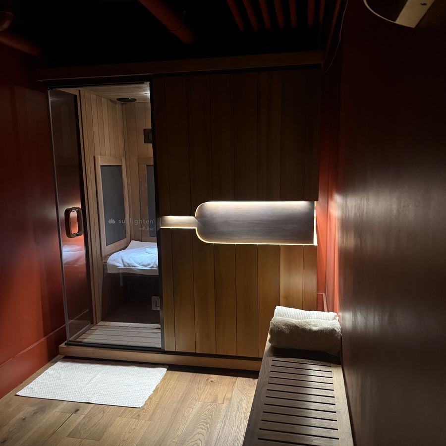 The Sunlighten infrared sauna room